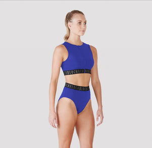 Ladies Remy Zip Front Crop Top