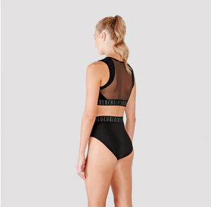 Ladies Remy Zip Front Crop Top
