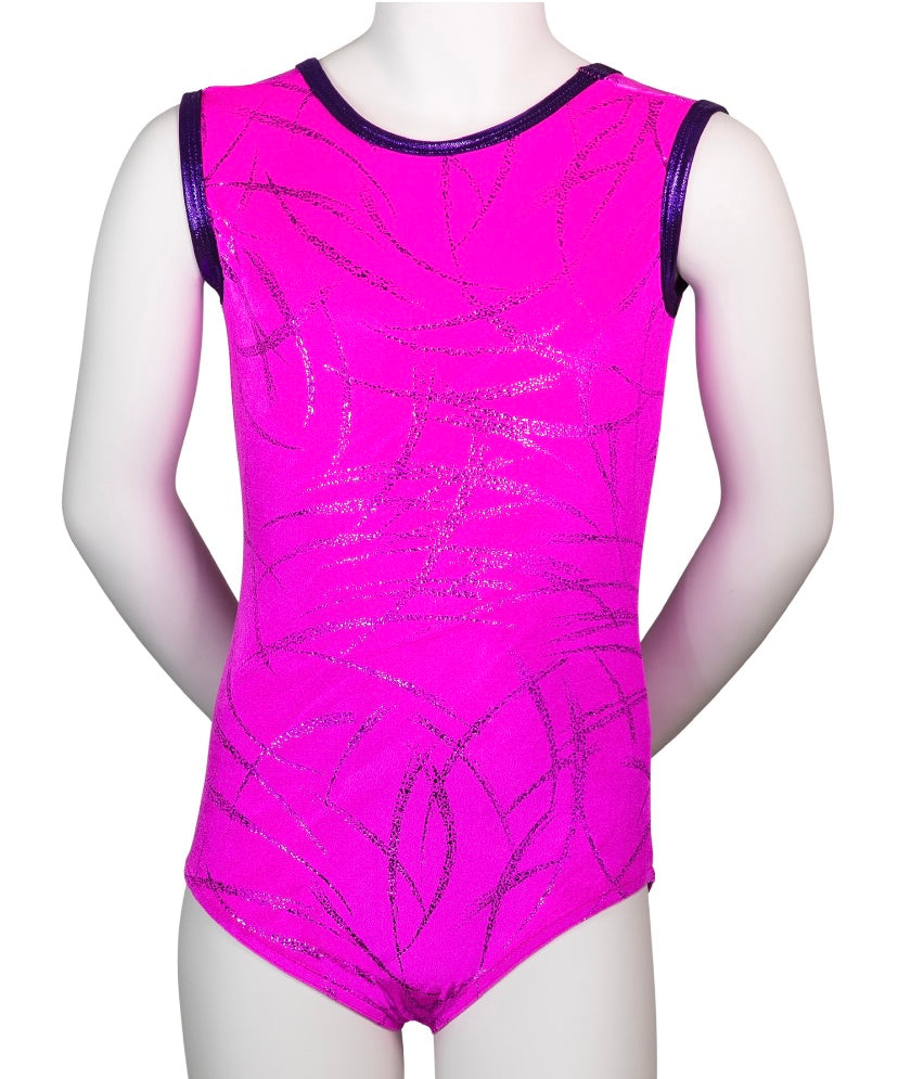 Tappers & Pointers electric pink samurai leotard