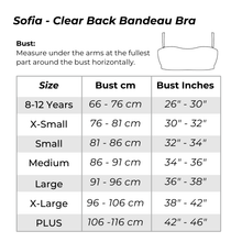Load image into Gallery viewer, Sofia - Clear Back Dance Bandeau Bra