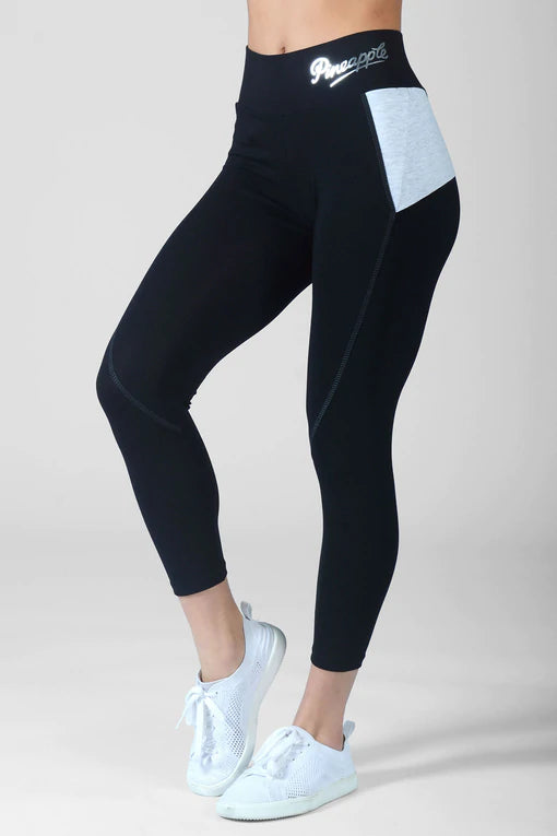 Contrast Panel Crop Leggings