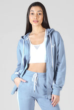 Load image into Gallery viewer, Stripe Zip Hoodie