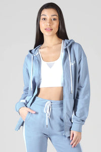 Stripe Zip Hoodie