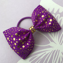 Load image into Gallery viewer, Purple/Gold Bows