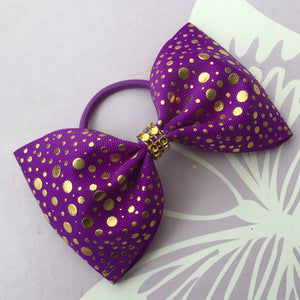 Purple/Gold Bows