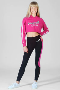 Dance Stripe Crop Hoodie