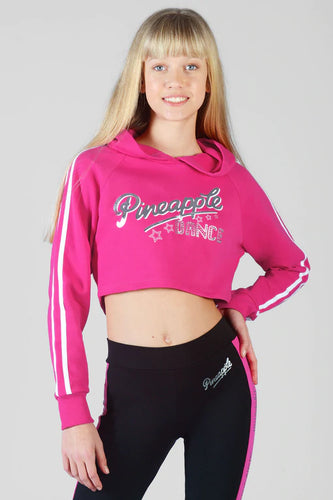 Dance Stripe Crop Hoodie