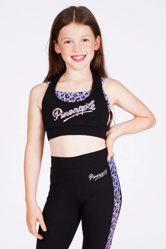 Ombré Leopard Double Crop Top