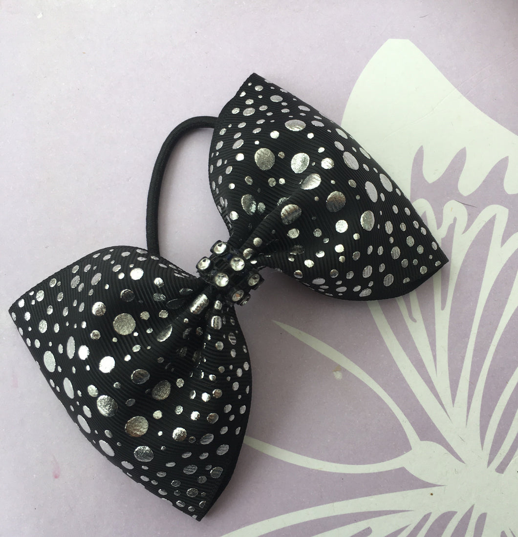 Silver Splatters Bows