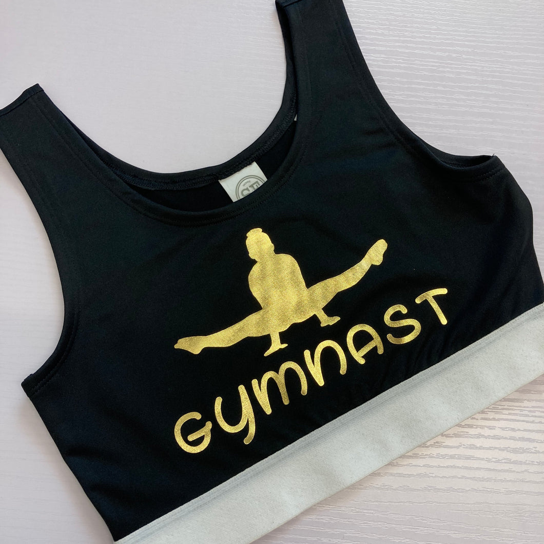 Gold Gymnast Crop