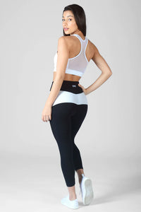 Contrast Panel Crop Leggings