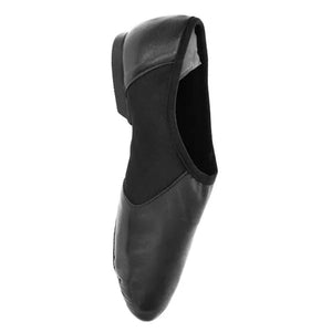 Starlite Hyper Slip On Leather Jazz Shoe, Split Rubber Sole