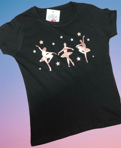 Rose gold ballerina T-Shirt