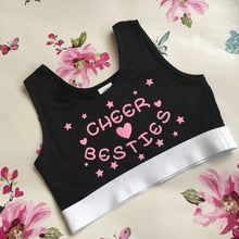 Load image into Gallery viewer, Cheer Besties Crop Top