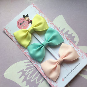 Pastel Bow Set